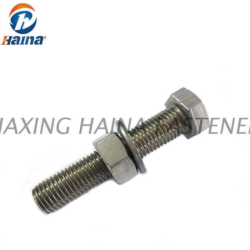 Din A Ss Ss Stainless Steel Full Threaded Hex Head Bolts