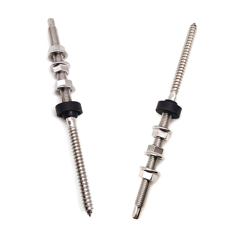 Ss304 Ss430 M10 Double Head Dowel Screw Hanger Bolt For Solar Roof Mounting Buy Dowel Screw