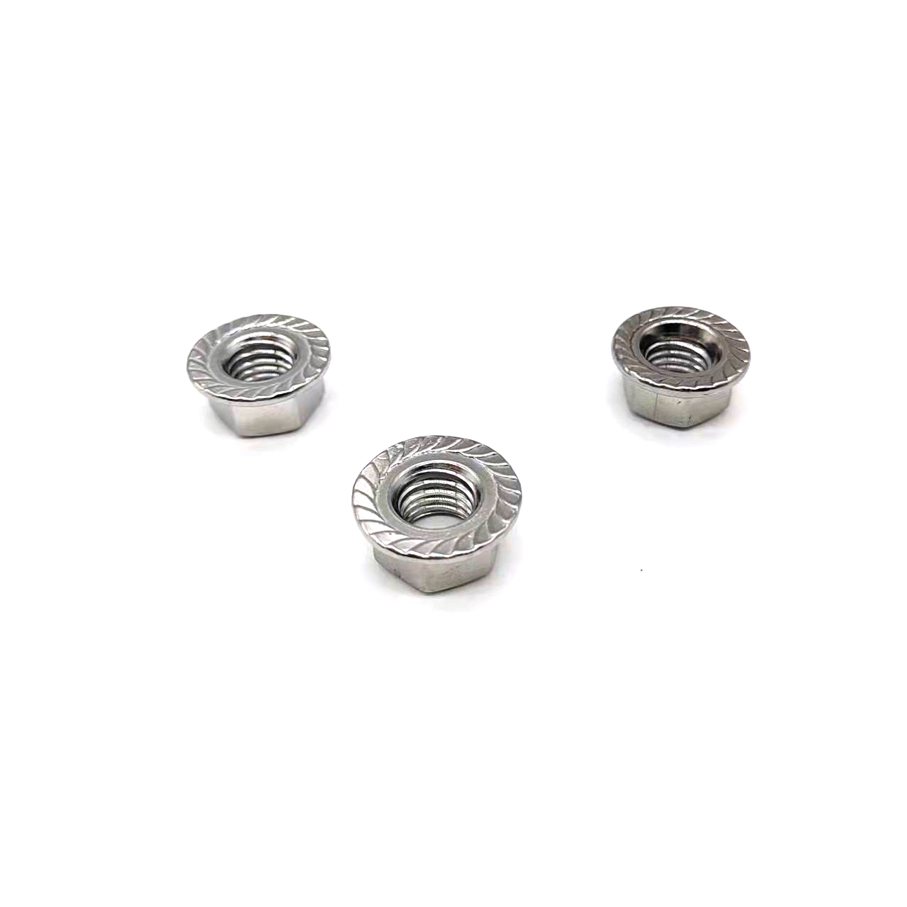  INOX A4 Stainless Steel INOX A2 M3 M4 M5  Hex Flange Nut  
