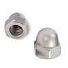 Astm A194 Stainless Steel 304 316 Coarse Domed Flange Nut Hex Head Dome Cap Nut 