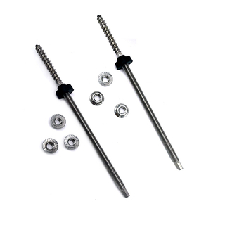 SUS304 Carbon Steel /Stainless Steel Double Threaded Wood Screws Hanger Bolts for Solar Panel System